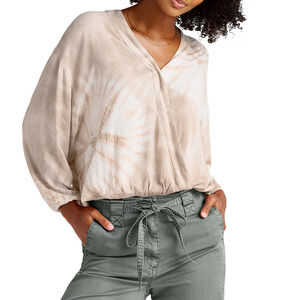 Splendid Gustavia Tie Dyed Top Pink Sand Size XS